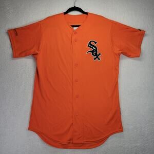 Chicago White Sox Jersey Youth X-Large XL Majestic Orange Heat Transfer Logo